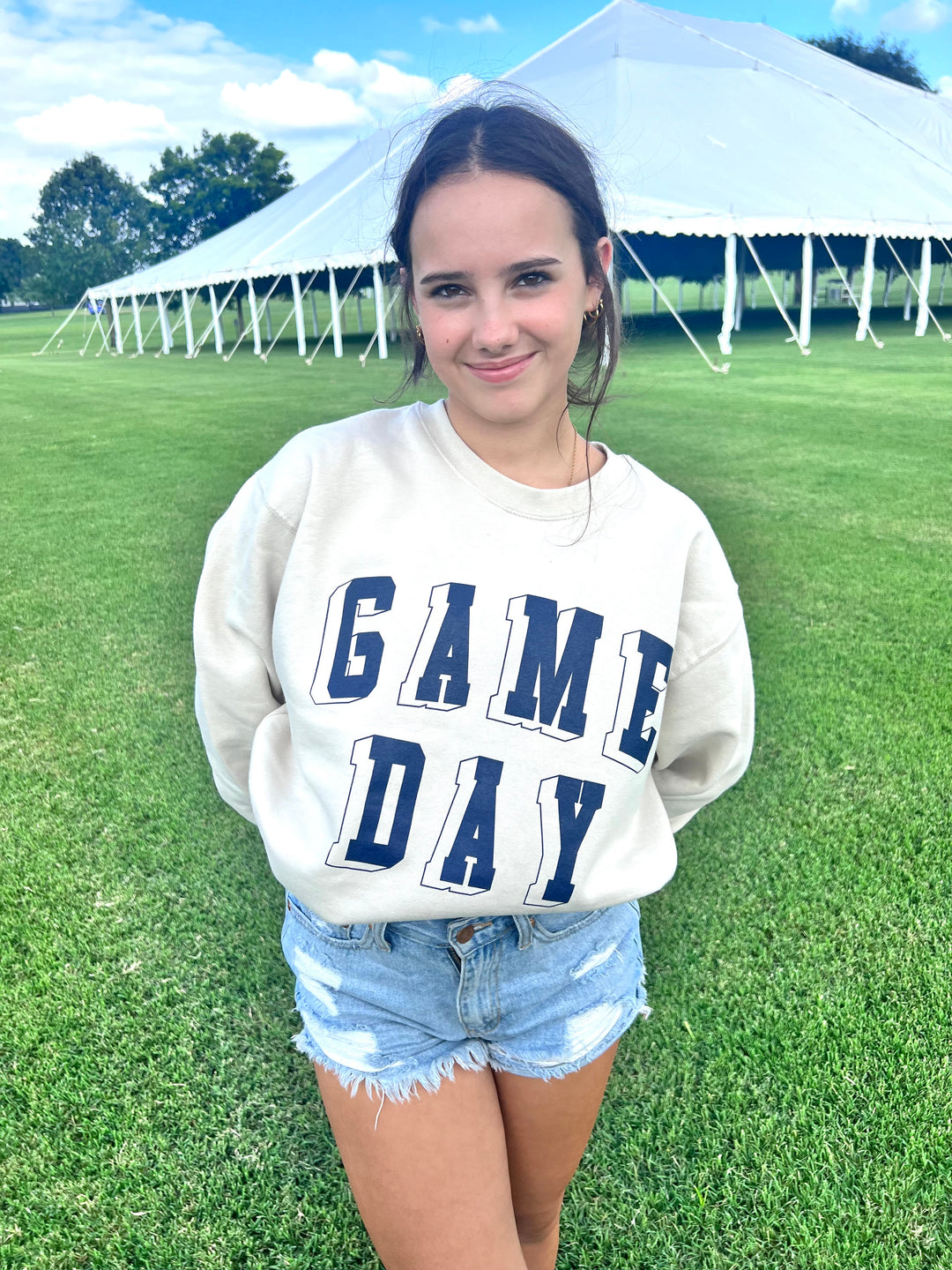 Game Day Sweatshirt, Bone